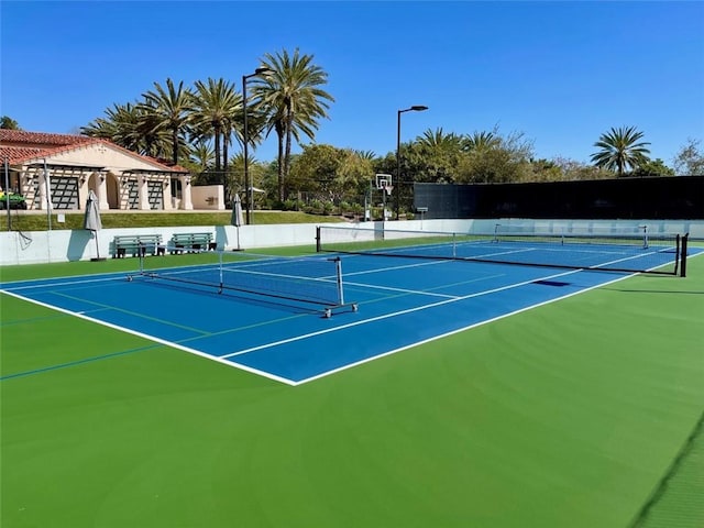 2 Corte Arbertura, San Clemente, CA 92673 - view of tennis court featuring community basketball court