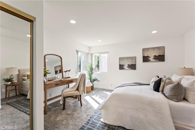 21592 Fernbrook Unit 195, Mission Viejo, CA 92692 - bedroom with carpet flooring, recessed lighting, and baseboards