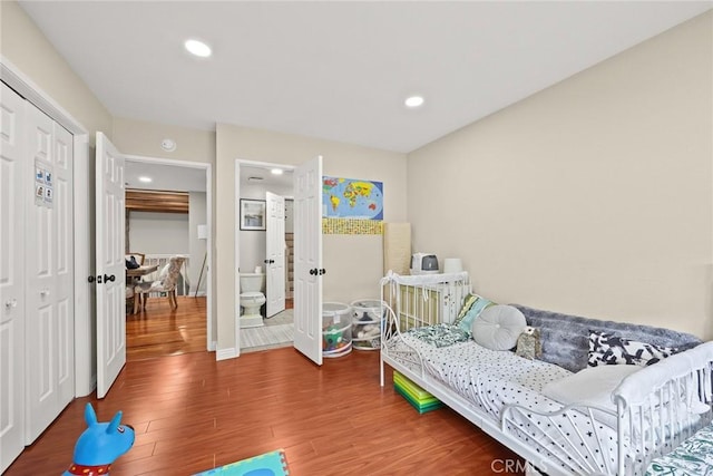 402 El Centro St Unit 13, South Pasadena, CA 91030 - bedroom featuring wood finished floors and recessed lighting