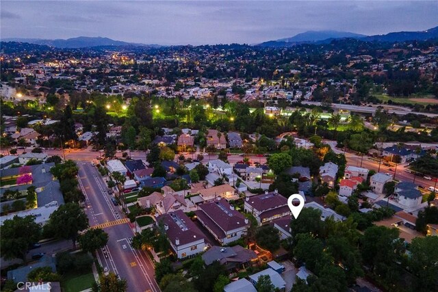 402 El Centro St Unit 13, South Pasadena, CA 91030 - aerial view of property's location with mountains