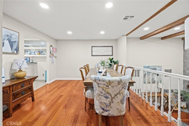 402 El Centro St Unit 13, South Pasadena, CA 91030 - dining space with recessed lighting, light wood-style flooring, and baseboards