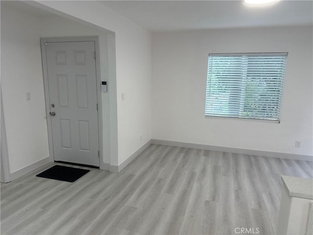 4300 Bancroft Dr, La Mesa, CA 91941 - entrance foyer featuring light wood-type flooring and baseboards