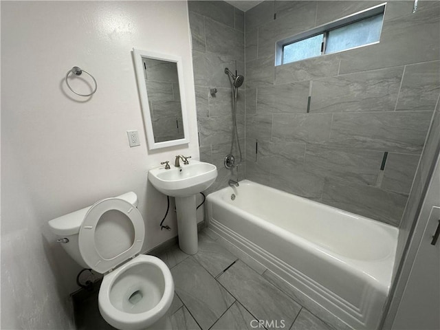 4300 Bancroft Dr, La Mesa, CA 91941 - full bathroom featuring shower / tub combination, toilet, and a sink