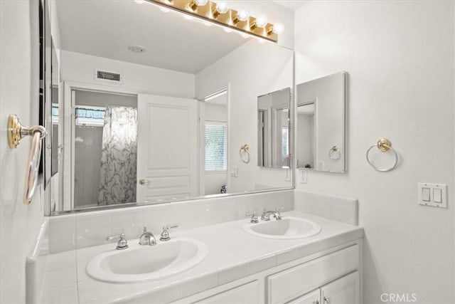 20333 Wynfreed Ln, Porter Ranch, CA 91326 - bathroom with double vanity and a shower