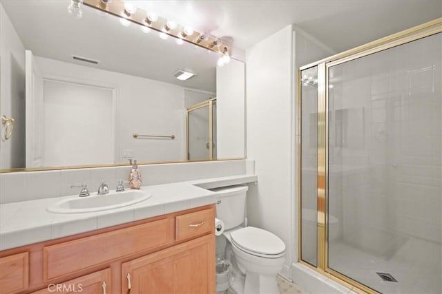 20333 Wynfreed Ln, Porter Ranch, CA 91326 - full bathroom featuring toilet, vanity, and a shower stall
