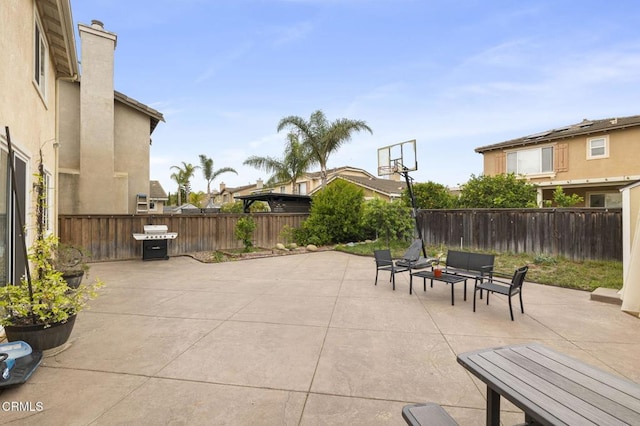 371 Huerta St, Oxnard, CA 93030 - fenced backyard featuring a grill and a patio