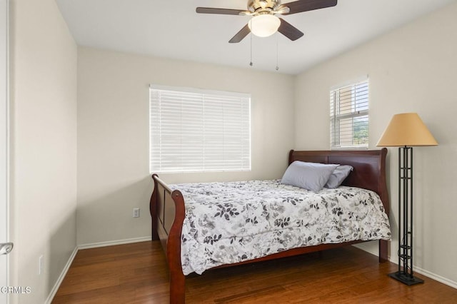 371 Huerta St, Oxnard, CA 93030 - bedroom with wood finished floors and a ceiling fan