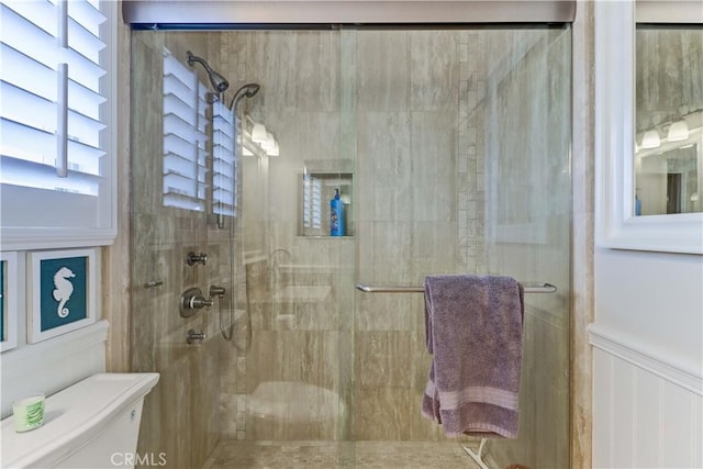 34155 Calle Ln, Primavera, Dana Point, CA 92629 - full bathroom featuring toilet and a stall shower