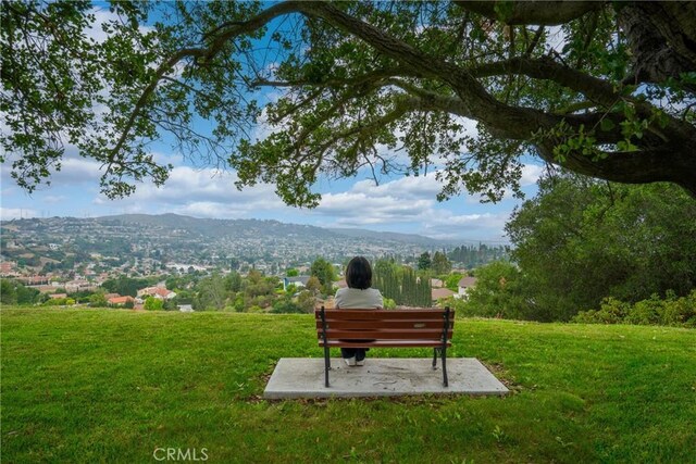 16247 Elza Dr, Hacienda Heights, CA 91745 - view of community featuring a lawn and a mountain view