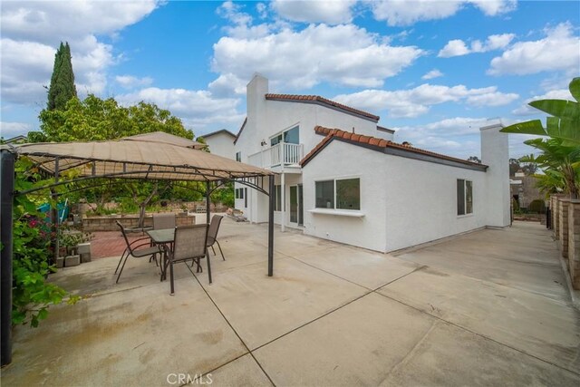 16247 Elza Dr, Hacienda Heights, CA 91745 - view of patio featuring a gazebo and outdoor dining space