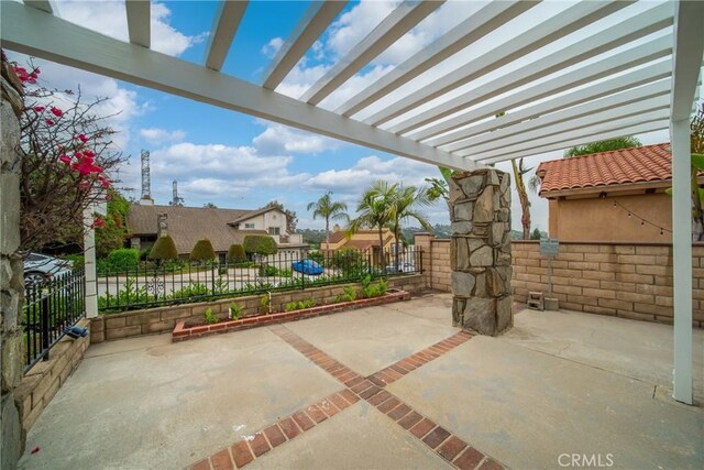 16247 Elza Dr, Hacienda Heights, CA 91745 - view of patio / terrace with a pergola