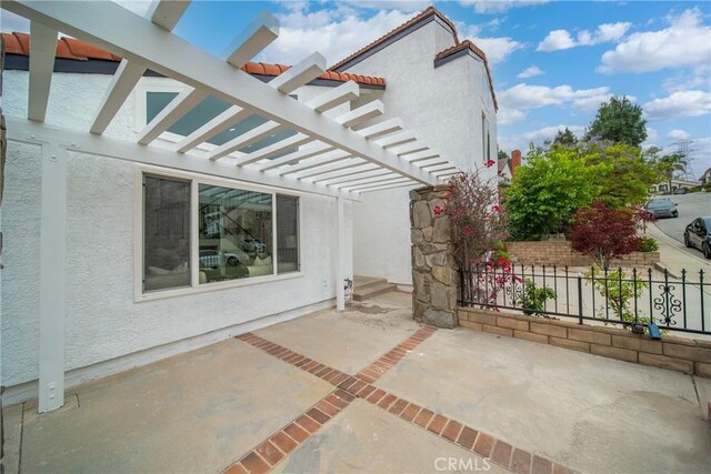 16247 Elza Dr, Hacienda Heights, CA 91745 - view of patio / terrace with a pergola