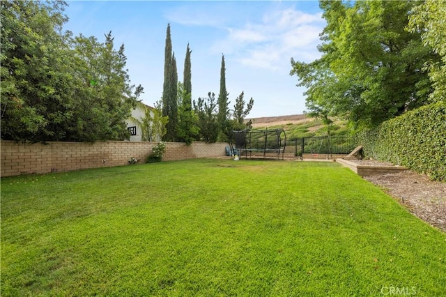 27625 Mariposa Ln, Castaic, CA 91384 - view of yard featuring a trampoline