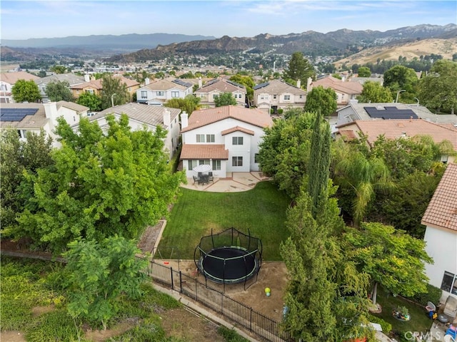27625 Mariposa Ln, Castaic, CA 91384 - aerial view of residential area with a mountain backdrop