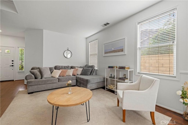 27625 Mariposa Ln, Castaic, CA 91384 - living room featuring wood finished floors and baseboards