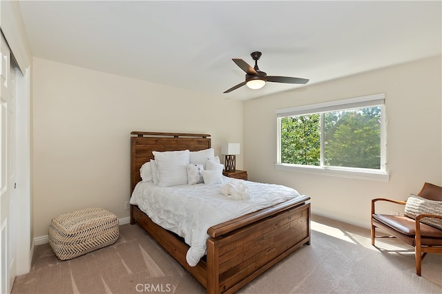942 Lucerne Ln, Lake Arrowhead, CA 92352 - bedroom featuring carpet flooring, baseboards, a ceiling fan, and a closet