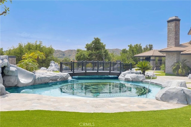 7 Olympic Way, Coto De Caza, CA 92679 - view of pool featuring a mountain view