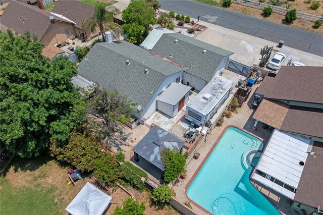 2712 Boundary Ln, Riverside, CA 92503 - aerial view of residential area with a pool area