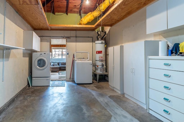 2033 Winnett St, San Diego, CA 92114 - garage featuring water heater and washer and dryer