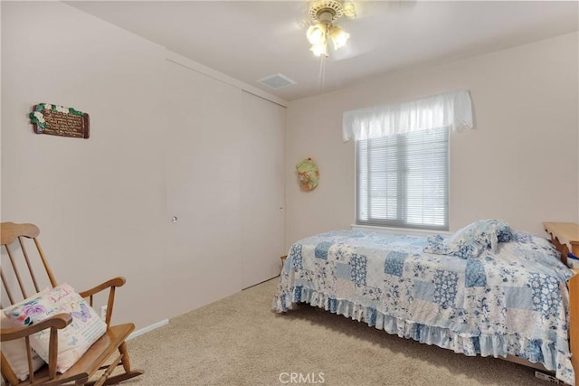 15506 Del Rey Dr, Victorville, CA 92395 - bedroom featuring carpet floors and ceiling fan