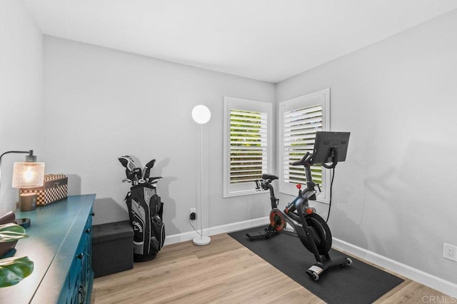 783 Brookstone Rd Unit 104, Chula Vista, CA 91913 - workout room with wood finished floors and baseboards