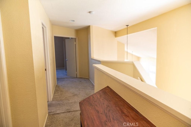 27474 Bolandra Ct, Temecula, CA 92591 - hall featuring carpet floors and an upstairs landing