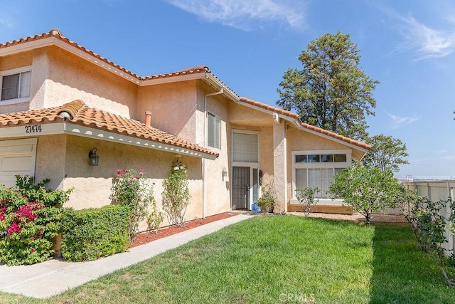 27474 Bolandra Ct, Temecula, CA 92591 - view of front of home with stucco siding and a tile roof