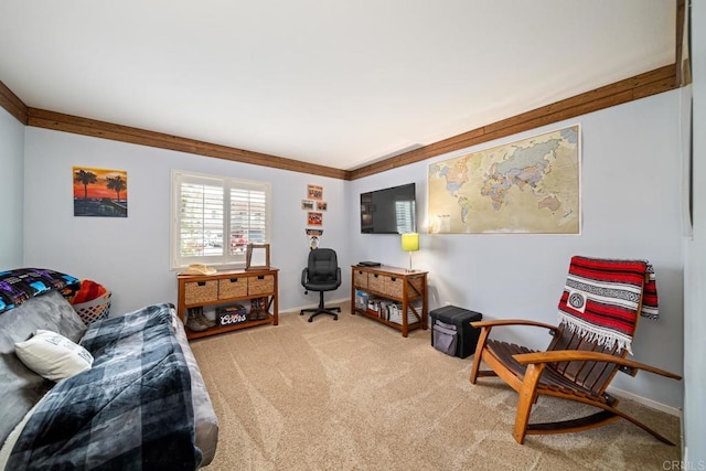 1064 Eliot St, Oceanside, CA 92057 - living area featuring carpet flooring and baseboards