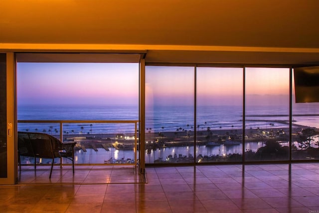 1200 N Harbor Dr Unit 15B, Oceanside, CA 92054 - interior space featuring a water view