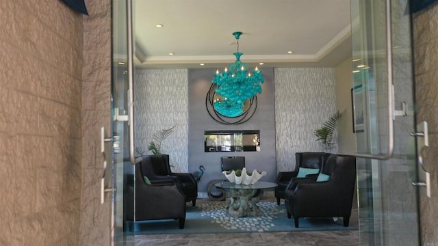 1200 N Harbor Dr Unit 15B, Oceanside, CA 92054 - lobby featuring ornamental molding