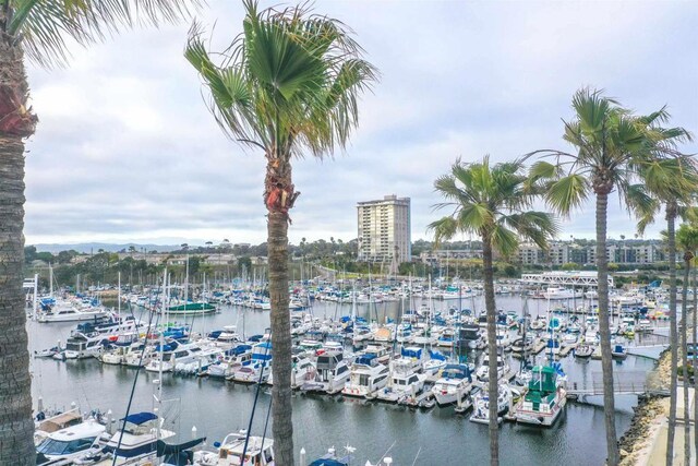 1200 N Harbor Dr Unit 15B, Oceanside, CA 92054 - water view with numerous boat docks and a dock