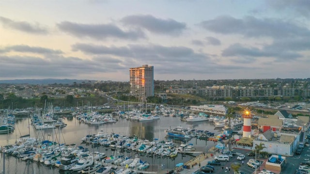1200 N Harbor Dr Unit 15B, Oceanside, CA 92054 - view of city featuring numerous boat docks and a large body of water