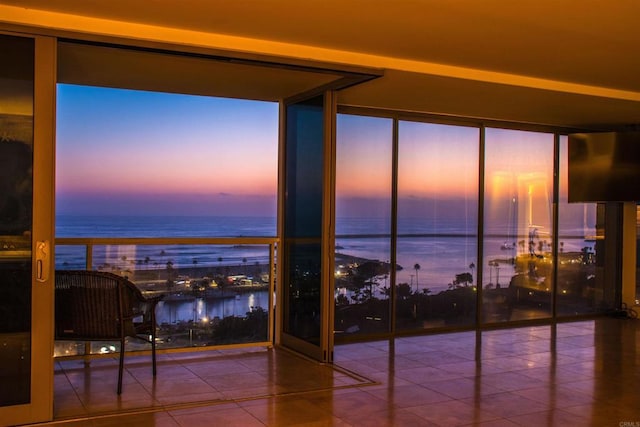 1200 N Harbor Dr Unit 15B, Oceanside, CA 92054 - interior space with a water view