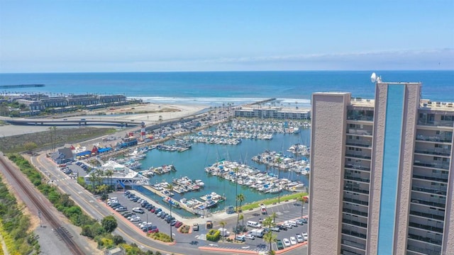 1200 N Harbor Dr Unit 15B, Oceanside, CA 92054 - aerial view of a large body of water and a marina