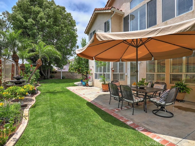 28 Covington, Mission Viejo, CA 92692 - fenced backyard with a patio