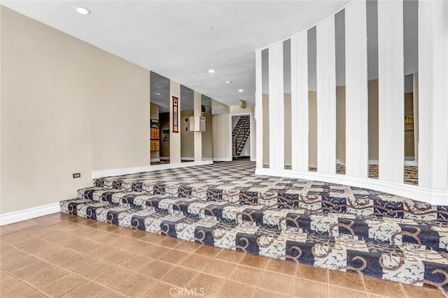 5215 Balboa Blvd Unit 203, Encino, CA 91316 - interior space featuring recessed lighting, baseboards, and stairway