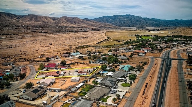 7912 Royce Ave, Hesperia, CA 92345 - aerial perspective of suburban area with a mountainous background