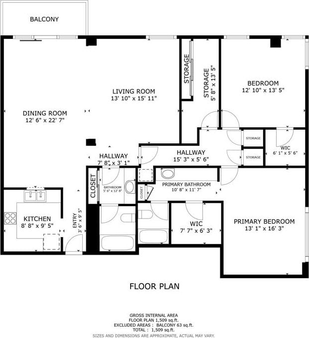 3635 7th Ave Unit 13E, San Diego, CA 92103 - home floor plan