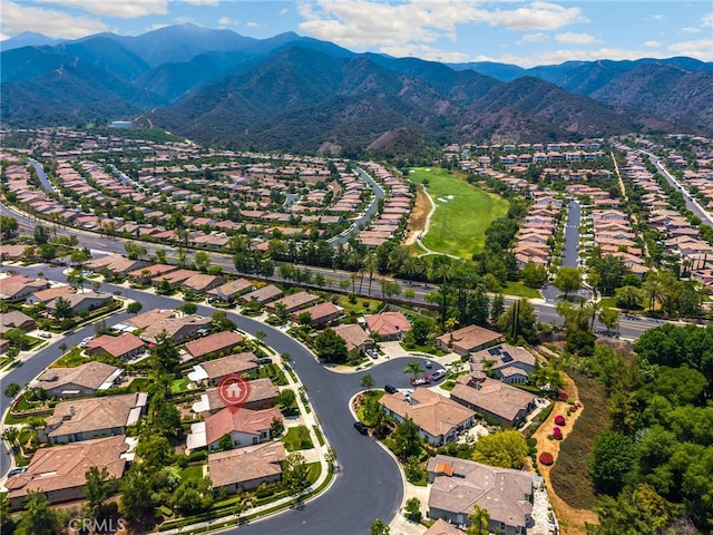 23820 Towish Dr, Corona, CA 92883 - aerial view of property's location featuring nearby suburban area and a mountain backdrop