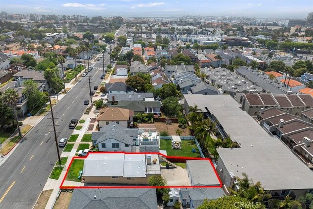 737 Carnelian St, Redondo Beach, CA 90277 - aerial view of residential area with property boundaries highlighted