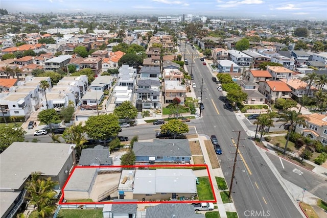 737 Carnelian St, Redondo Beach, CA 90277 - aerial view of residential area with property parcel outlined