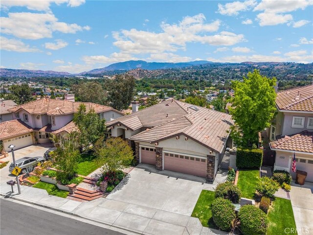 20130 Thagard Way, Yorba Linda, CA 92887 - aerial perspective of suburban area with mountains