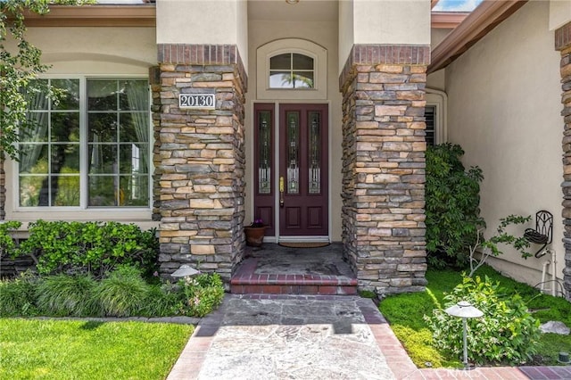 20130 Thagard Way, Yorba Linda, CA 92887 - view of exterior entry featuring stucco siding and stone siding