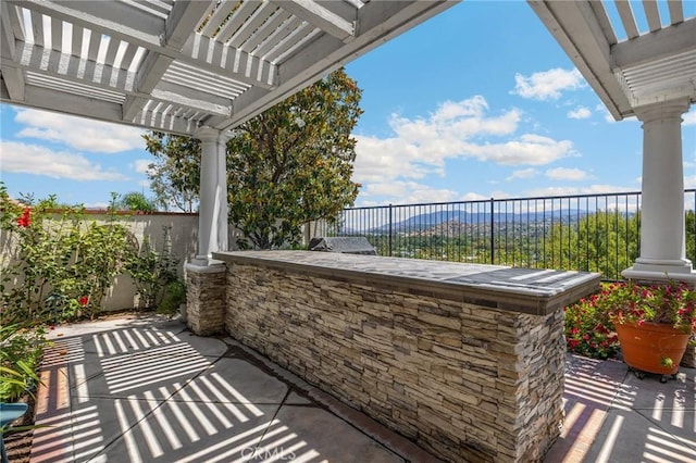 20130 Thagard Way, Yorba Linda, CA 92887 - view of patio with a pergola and a mountain view
