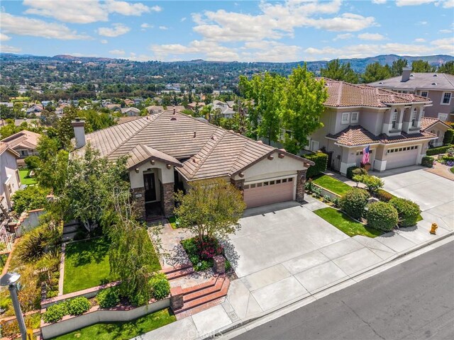 20130 Thagard Way, Yorba Linda, CA 92887 - aerial perspective of suburban area with a mountain backdrop