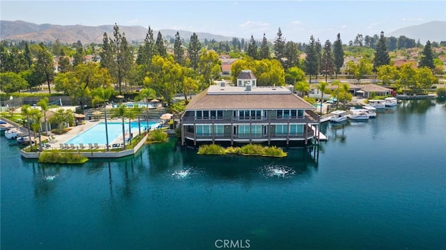 20130 Thagard Way, Yorba Linda, CA 92887 - bird's eye view of a pool and a water and mountain view