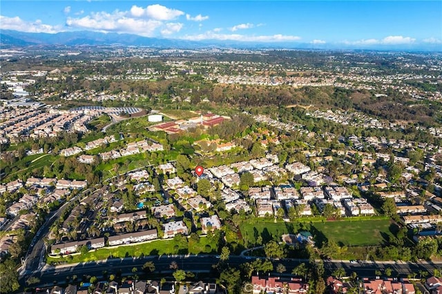 21124 Gladiolos Way, Lake Forest, CA 92630 - aerial view of property's location featuring nearby suburban area and a mountainous background