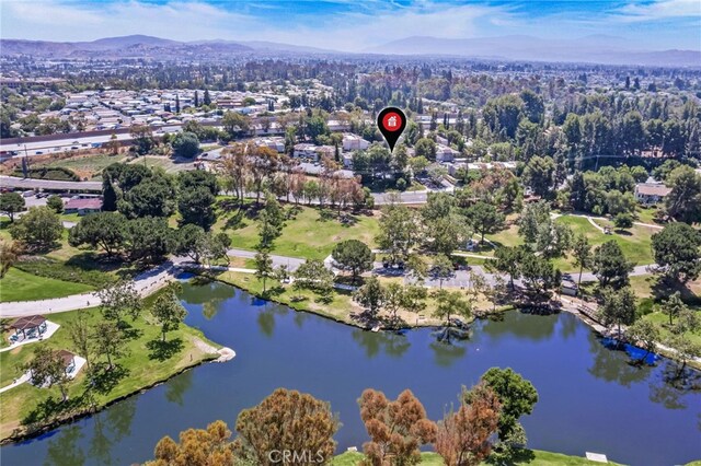 3062 Associated Rd Unit 9, Fullerton, CA 92835 - aerial overview of property's location with a water and mountain view