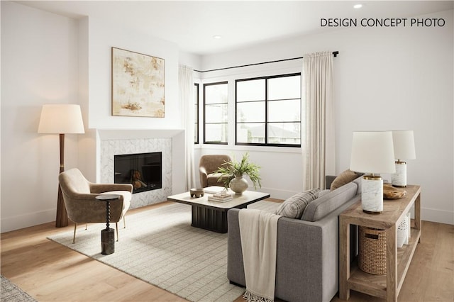 11729 Hartsook St, Valley Village, CA 91607 - living area with light wood finished floors, recessed lighting, and a premium fireplace
