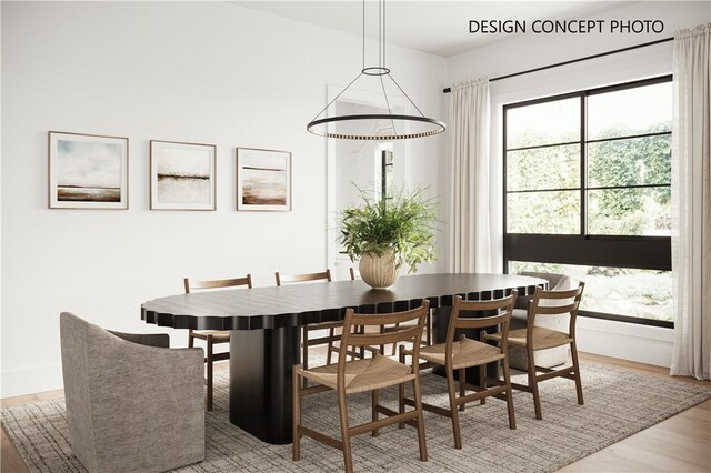 11729 Hartsook St, Valley Village, CA 91607 - dining area featuring light wood-style floors and healthy amount of natural light
